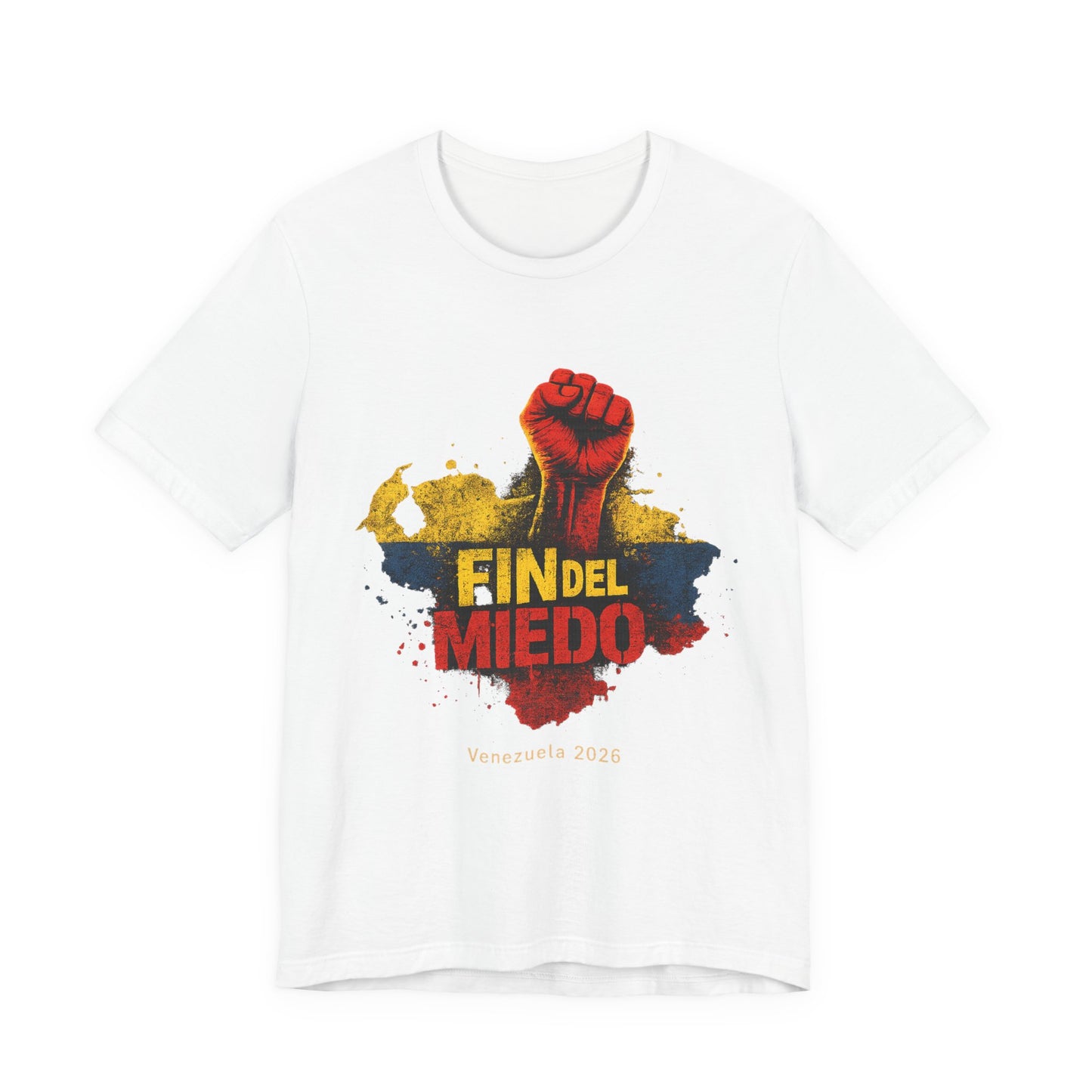 Fin del Miedo Graphic Tee — Raised Fist Protest Shirt (Spanish)