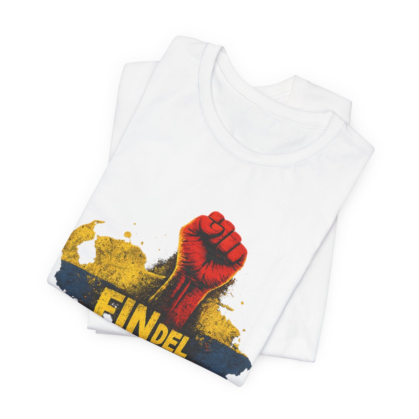 Fin del Miedo Graphic Tee — Raised Fist Protest Shirt (Spanish)