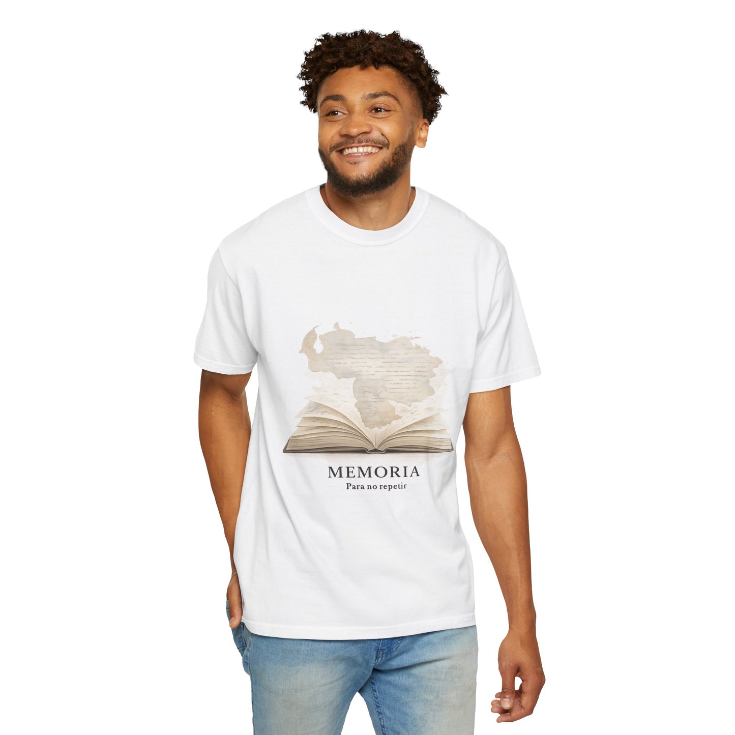 Memoria Book Graphic T-Shirt — Open Book Vintage Literary Tee
